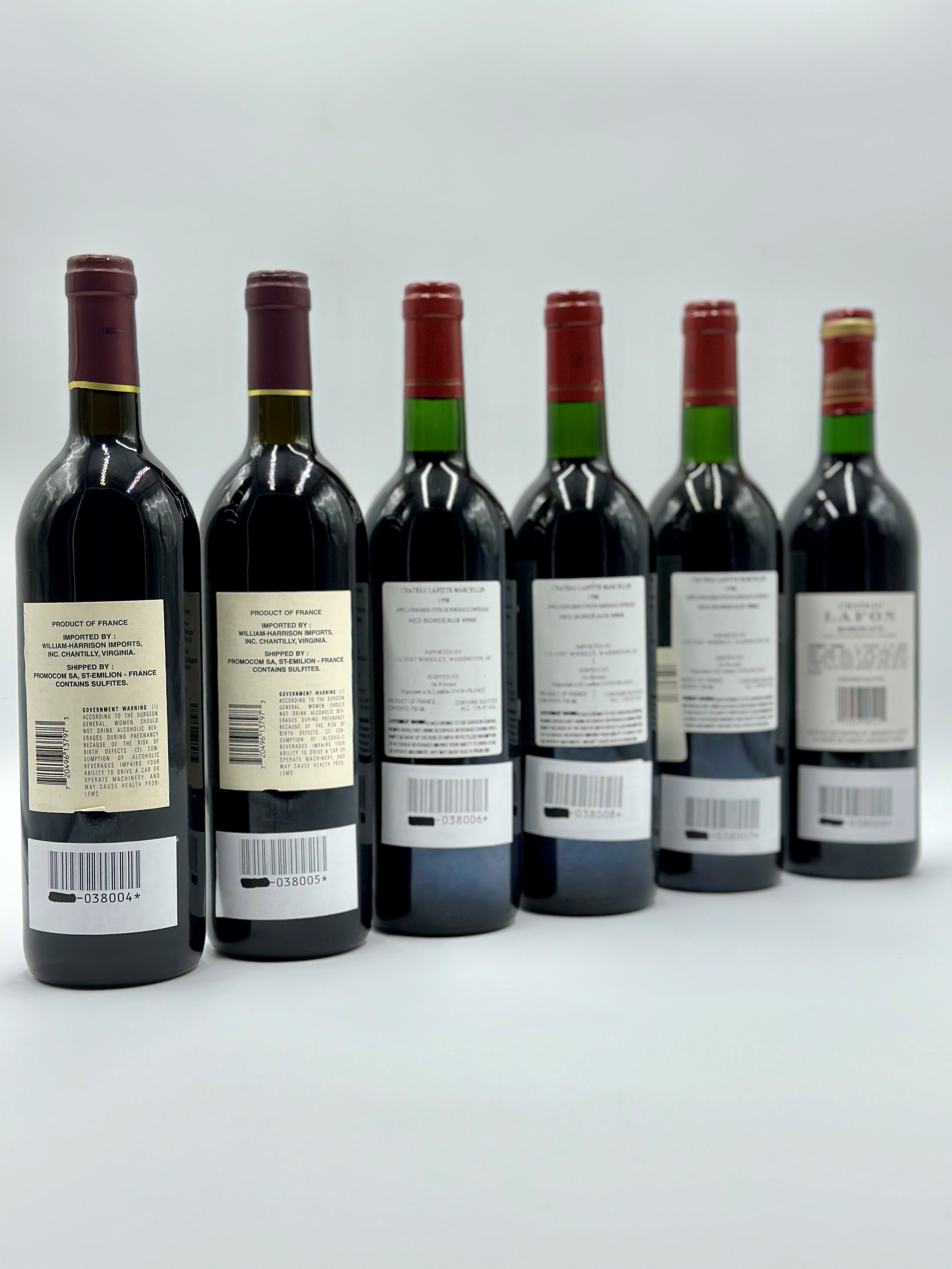 Selezione Bordeaux, Château Fleur De Rigaud, Château Lafite Marcellin, Lafon, 1997-1998-1999