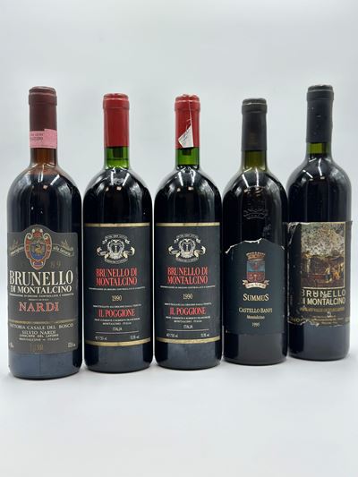 Selezione Brunello di Montalcino, Nardi, il Poggione, Summus Banfi, 1990-1995