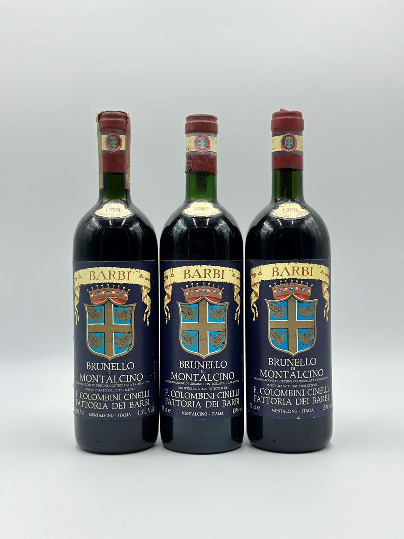 Fattoria Barbi, Brunello di Montalcino, 1984-1985-1988