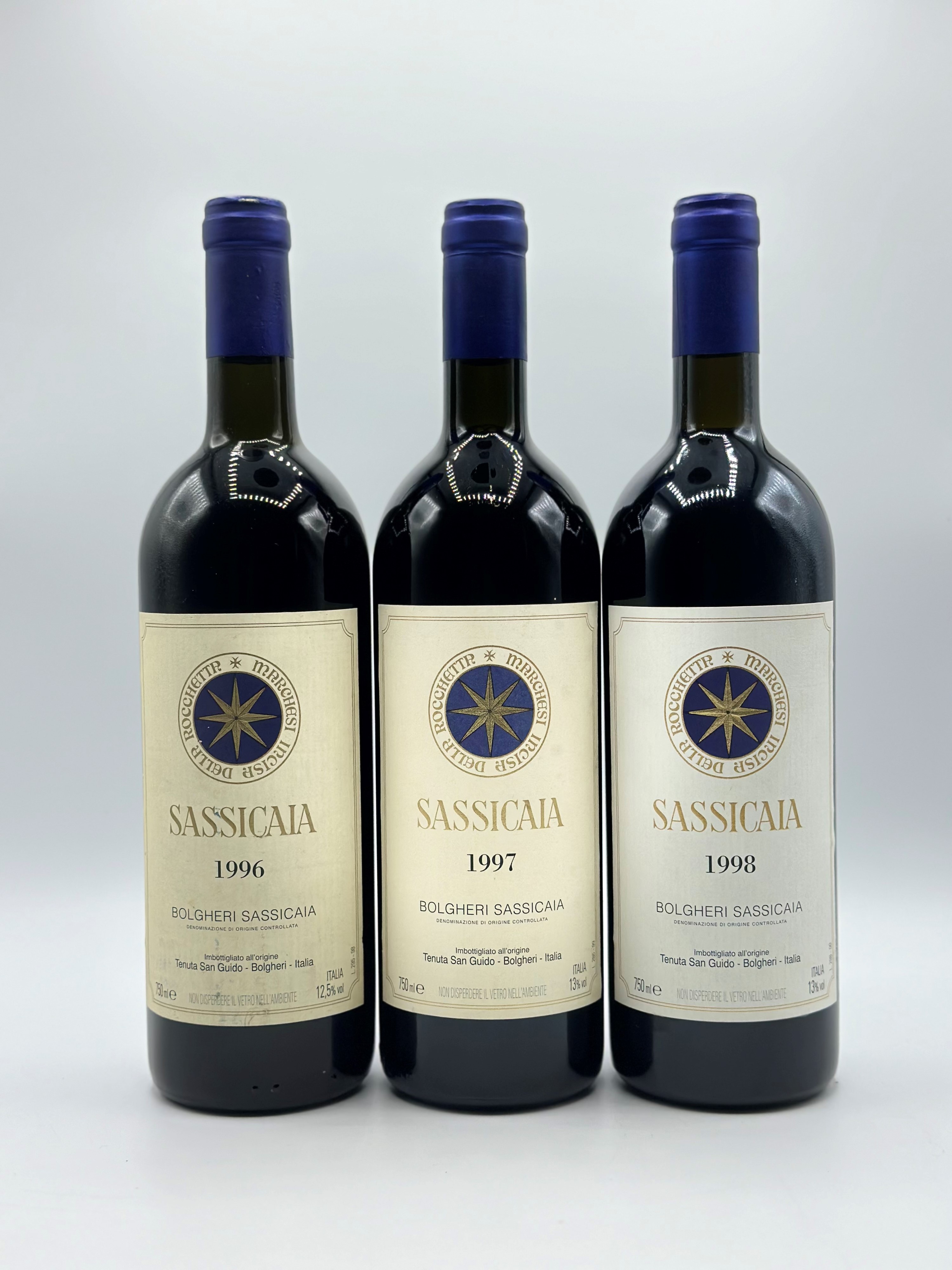 Tenuta San Guido, Sassicaia, 1996-1997-1998