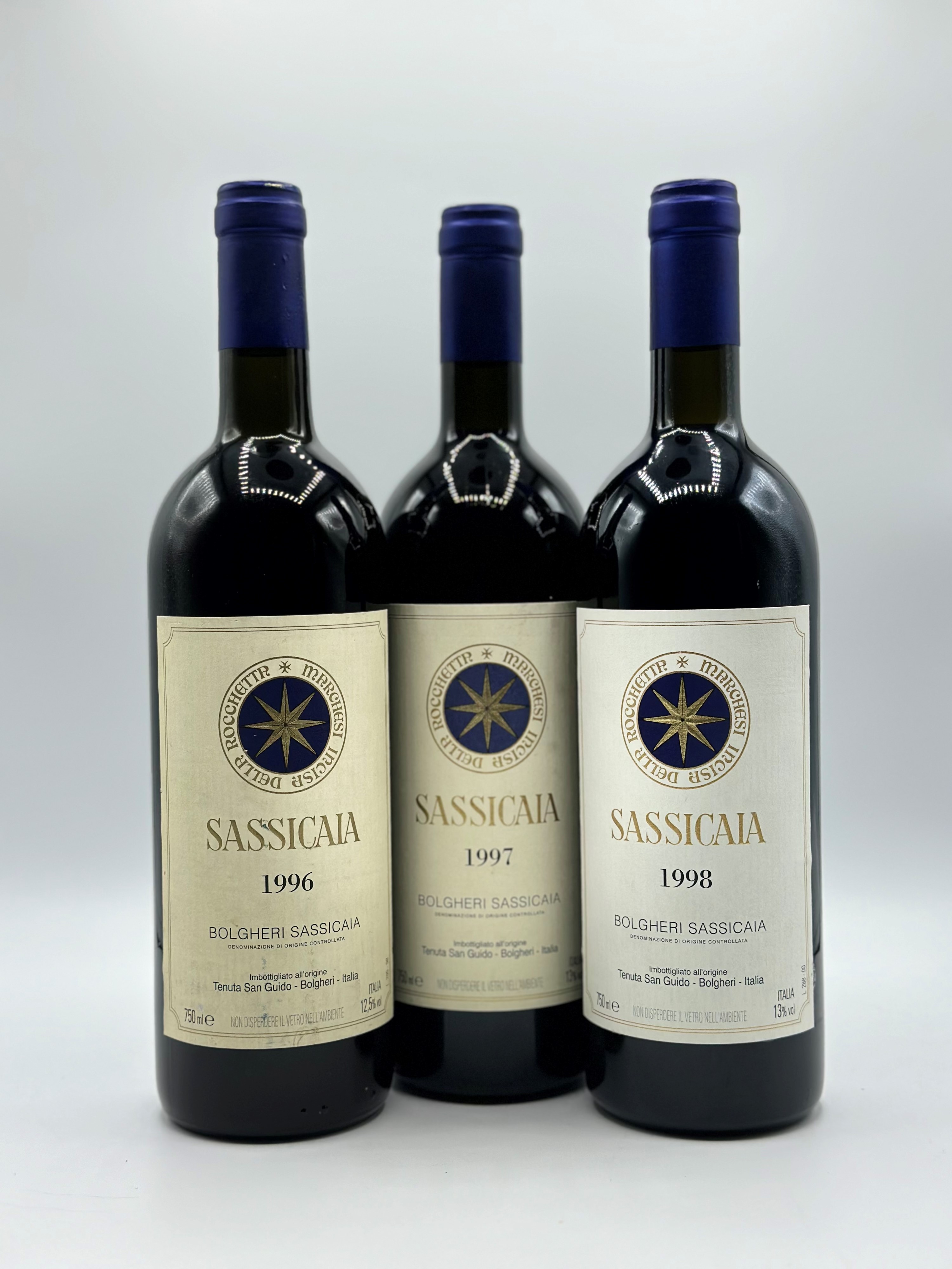 Tenuta San Guido, Sassicaia, 1996-1997-1998