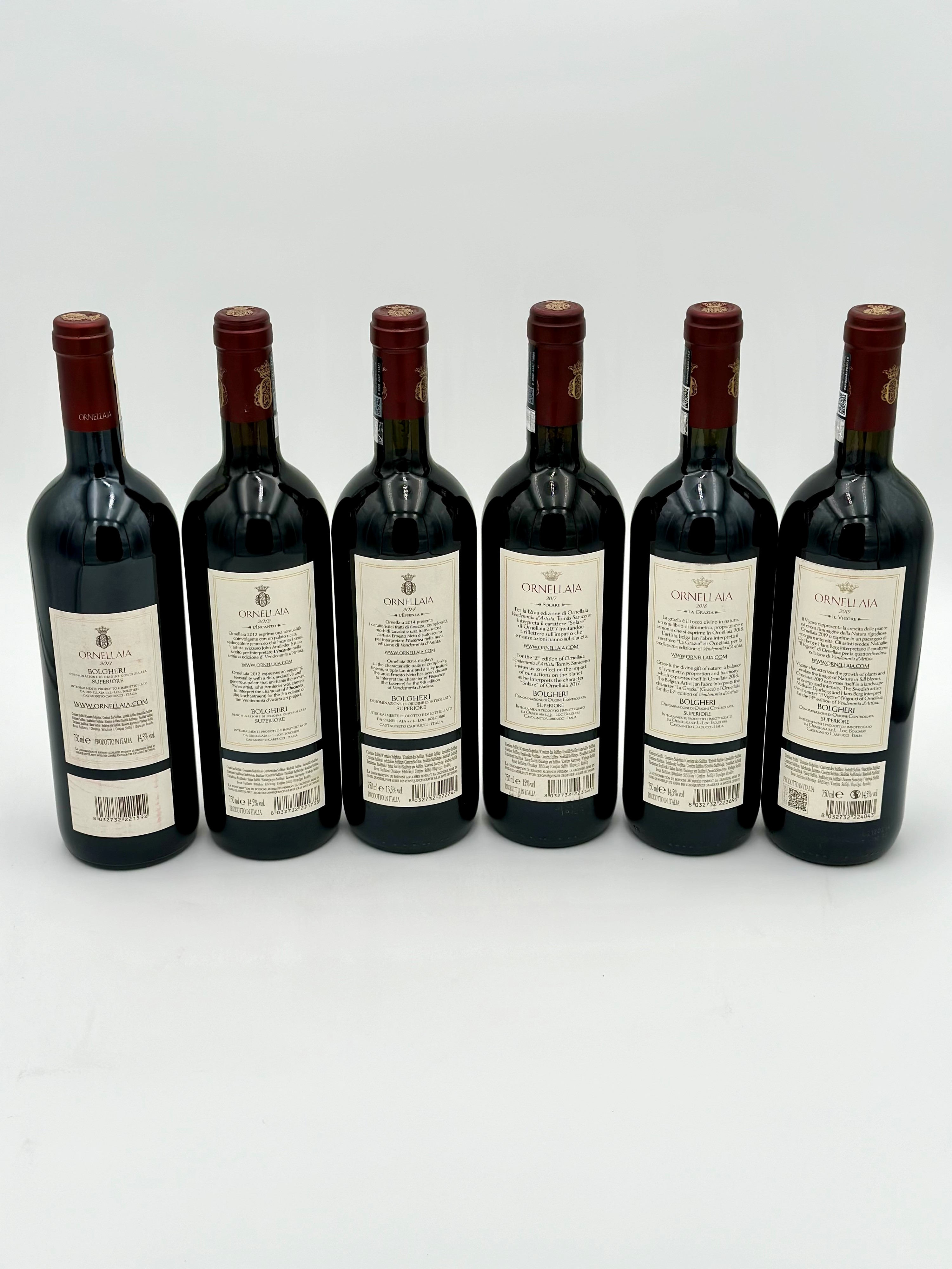 Tenuta Dell'ornellaia Bolgheri Superiore, Ornellaia, 2011-2012-2014-2017-2018-2019