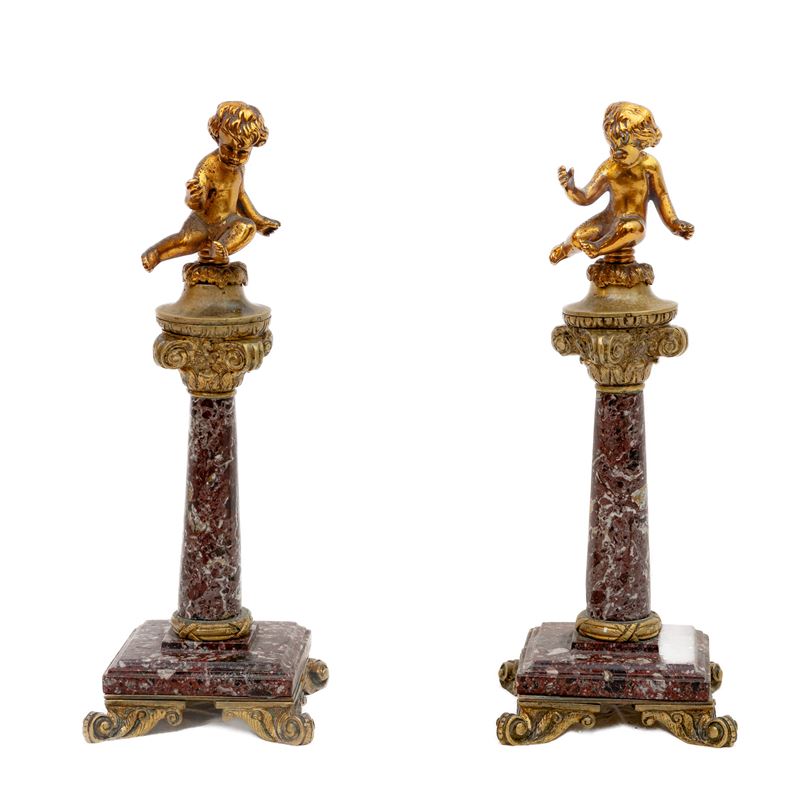 Coppia di Putti , Trionfi da Tavola