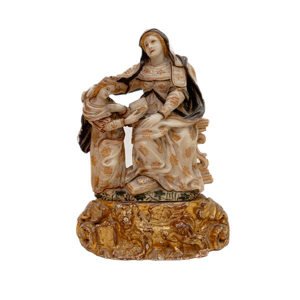 Saint Anne teaching Mary to read