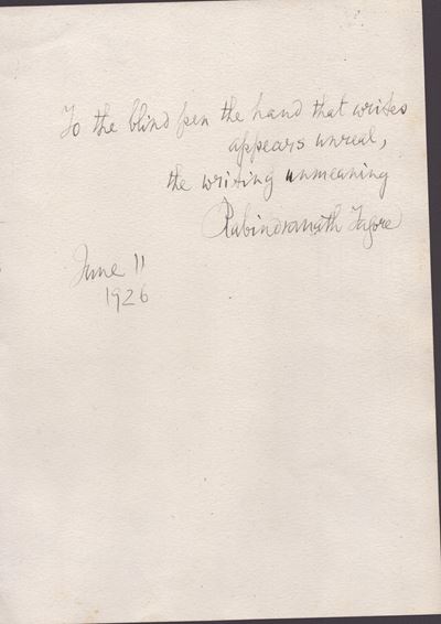 Tagore, Rabindranath (calcutta 1861 - 1941)