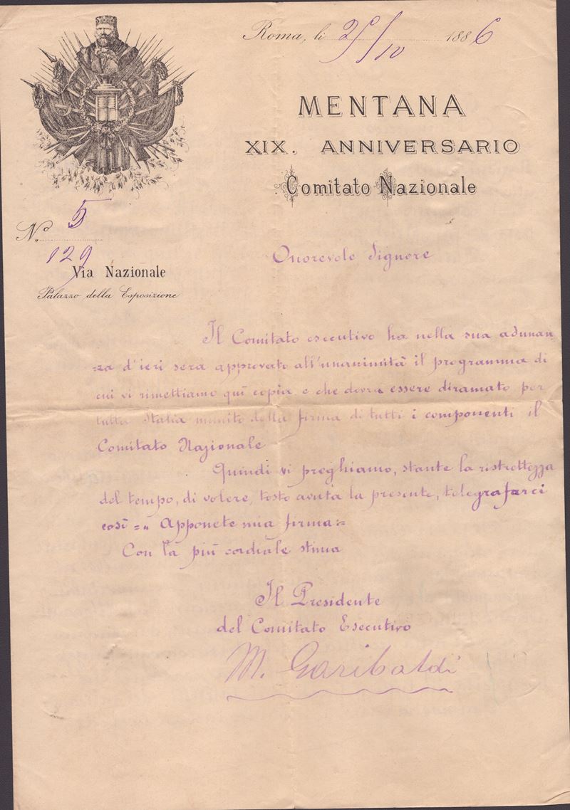Garibaldi, Menotti Domenico (mostardas, 16 Settembre 1840 – Roma, 22 Agosto 1903)