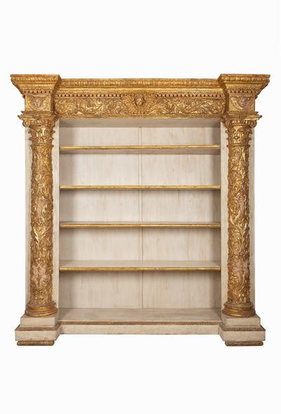 Libreria Italiana Lacca e Oro Rinascimento