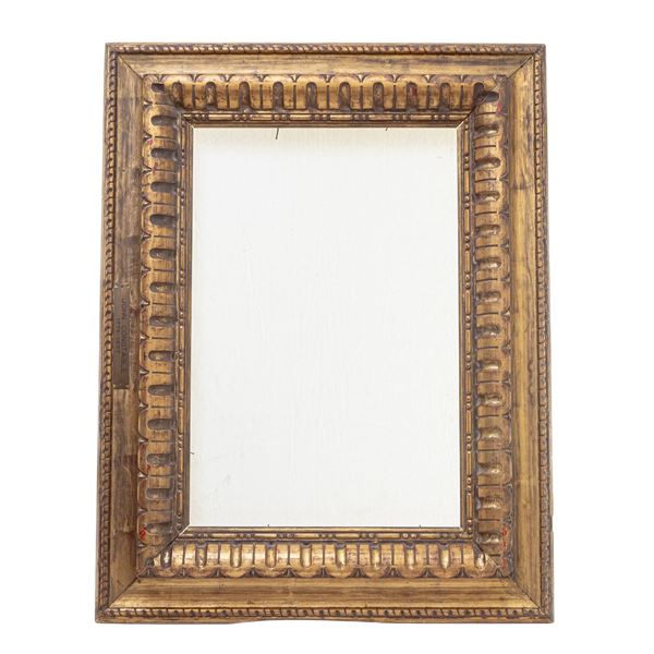 Golden wooden frame,