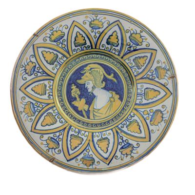 Piattello in Ceramica a Lustro Oro