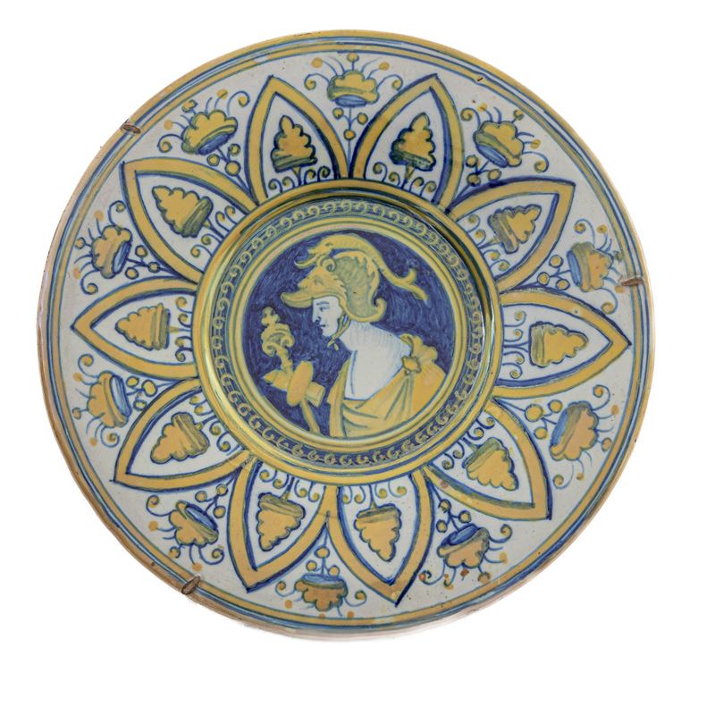 Piattello in Ceramica a Lustro Oro
