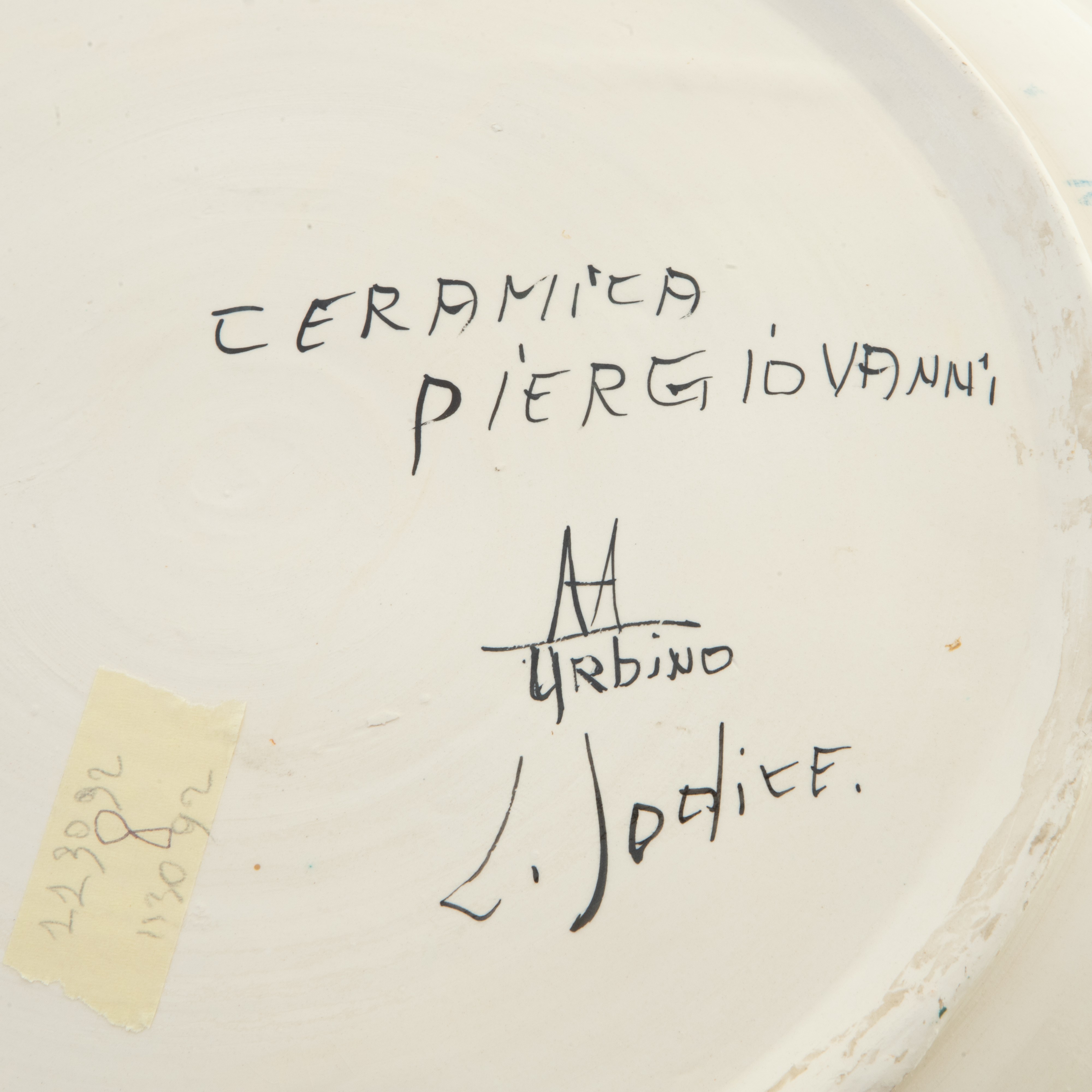 Piatto a Tutto Fondo in Ceramica Policroma