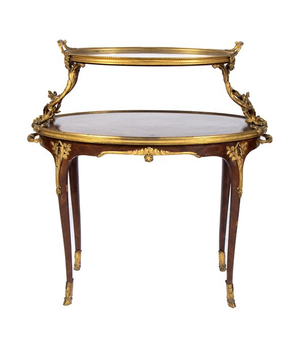 Paul Sormani - French table with pull-out tray top, manners of Paul Sormani