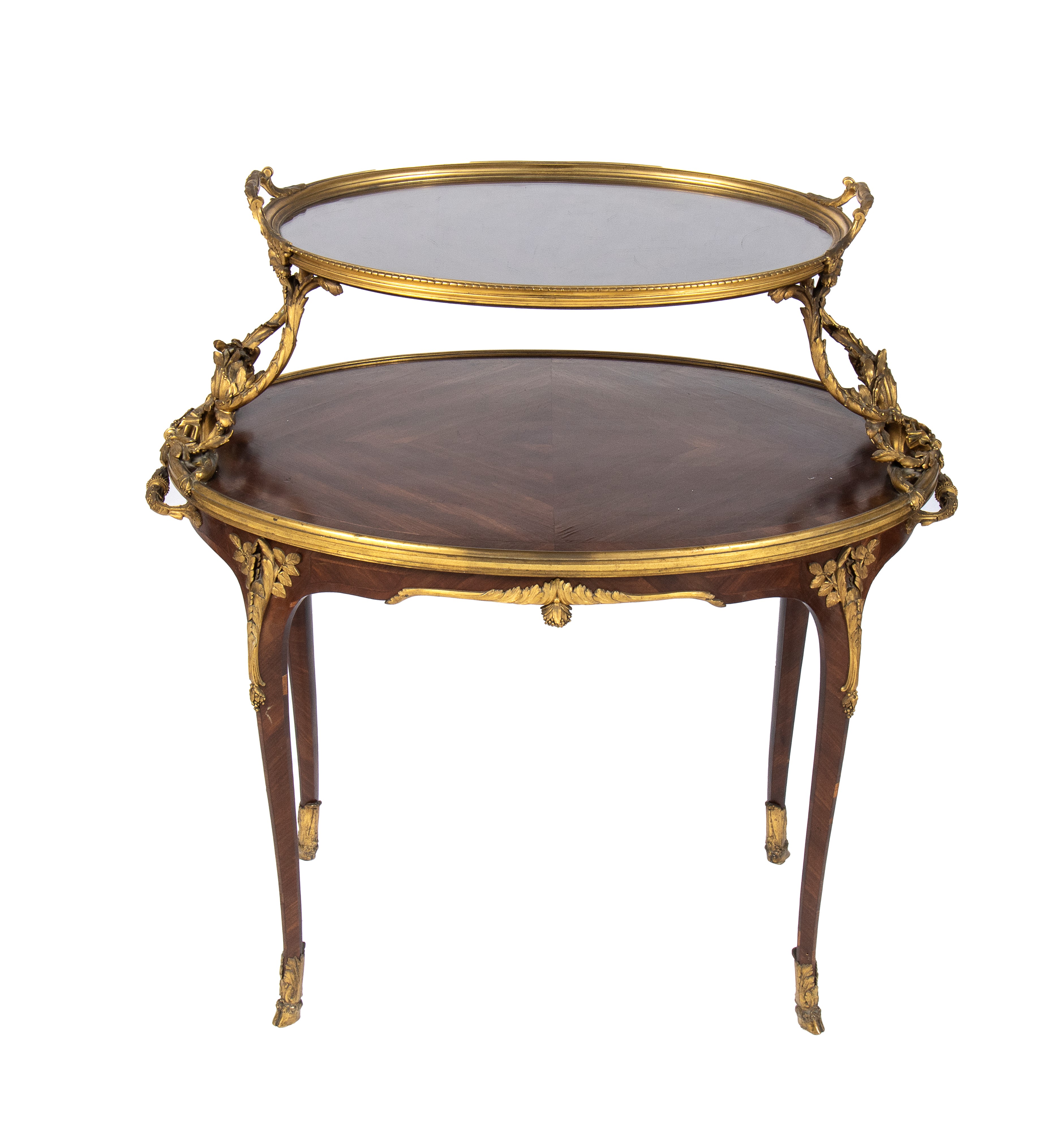 Tavolino da Salotto con Piano Vassoio Estraibile Francese, Attribuibile a Paul Sormani