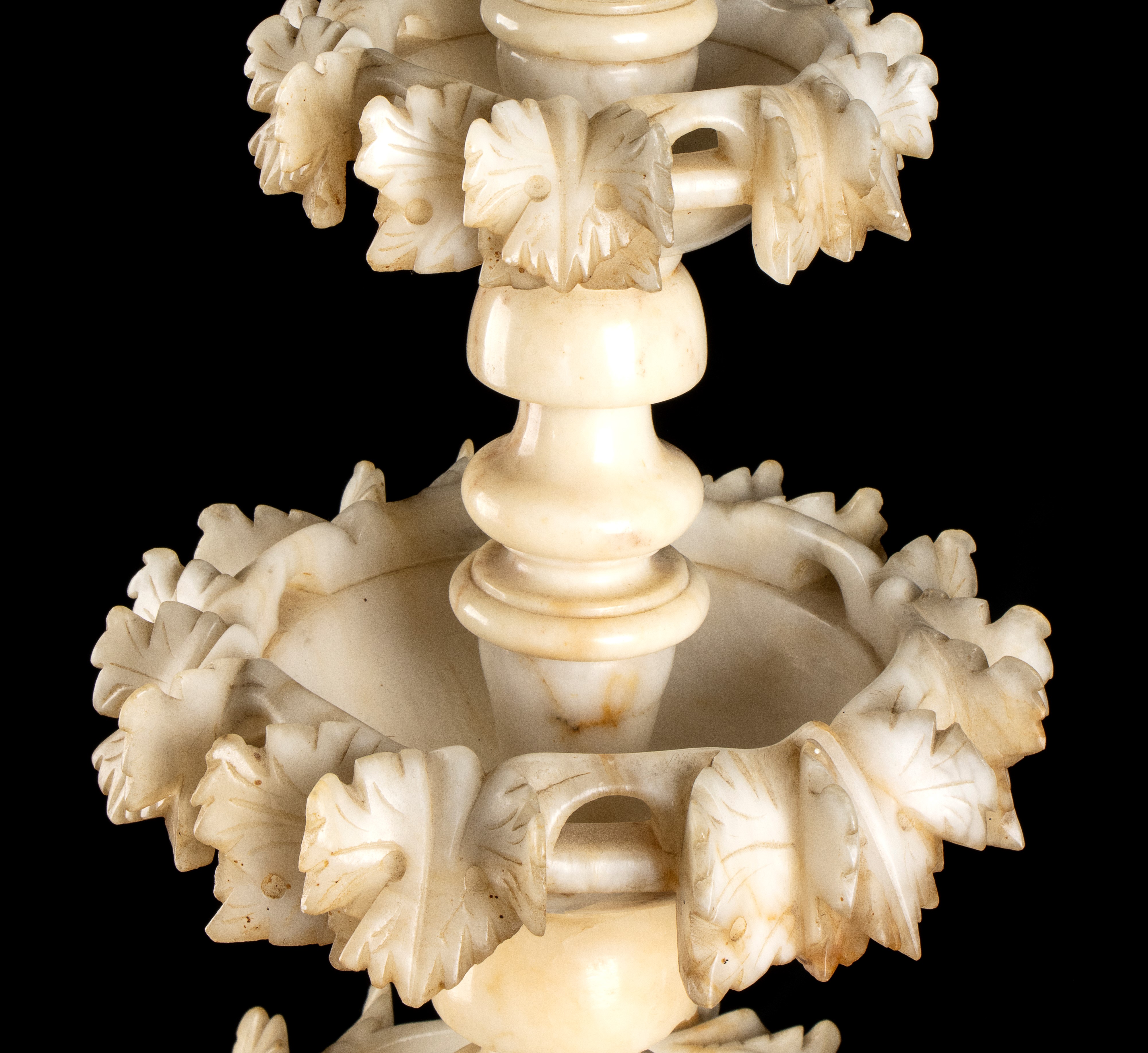 Coppia di lampade italiane in alabastro