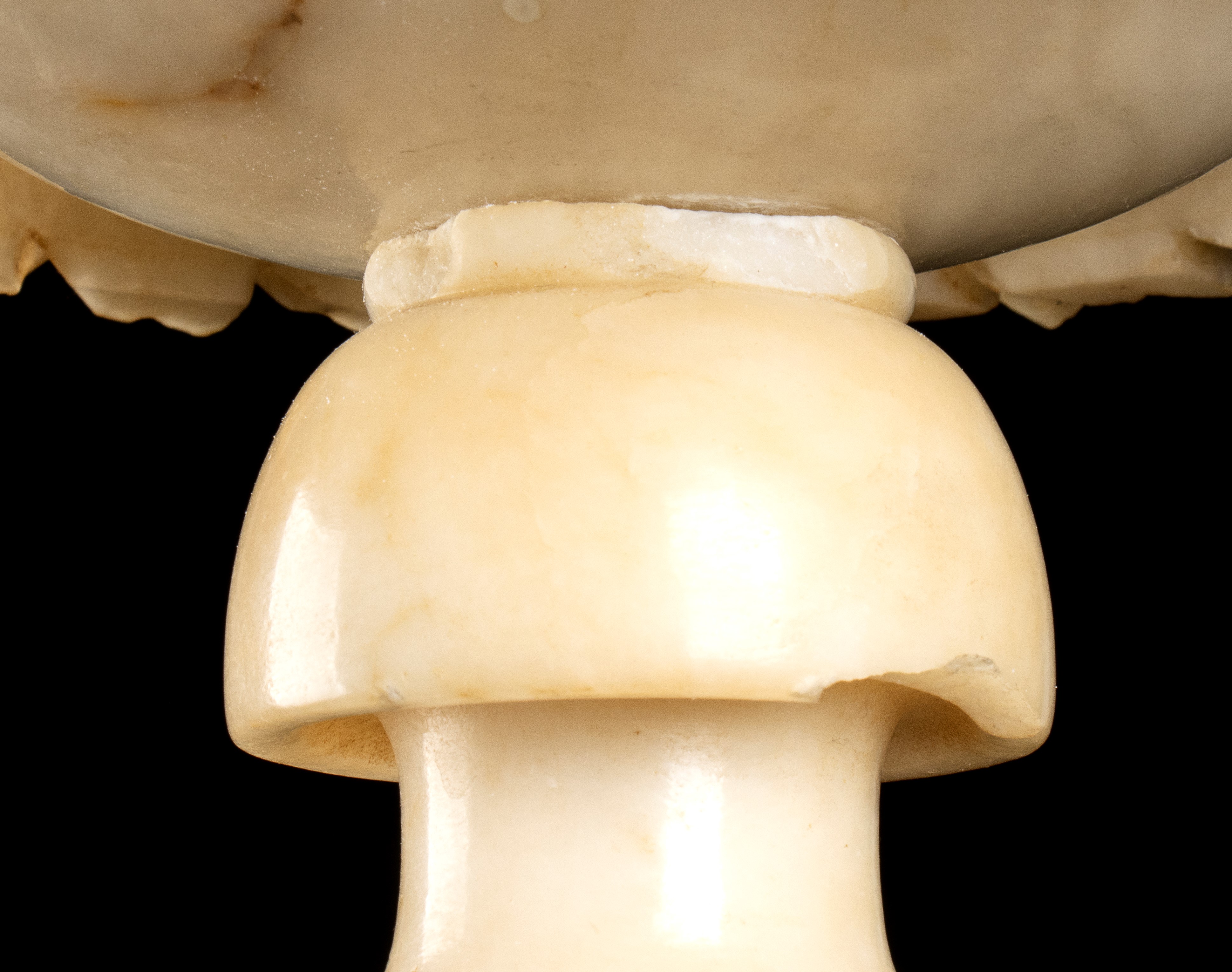 Coppia di lampade italiane in alabastro