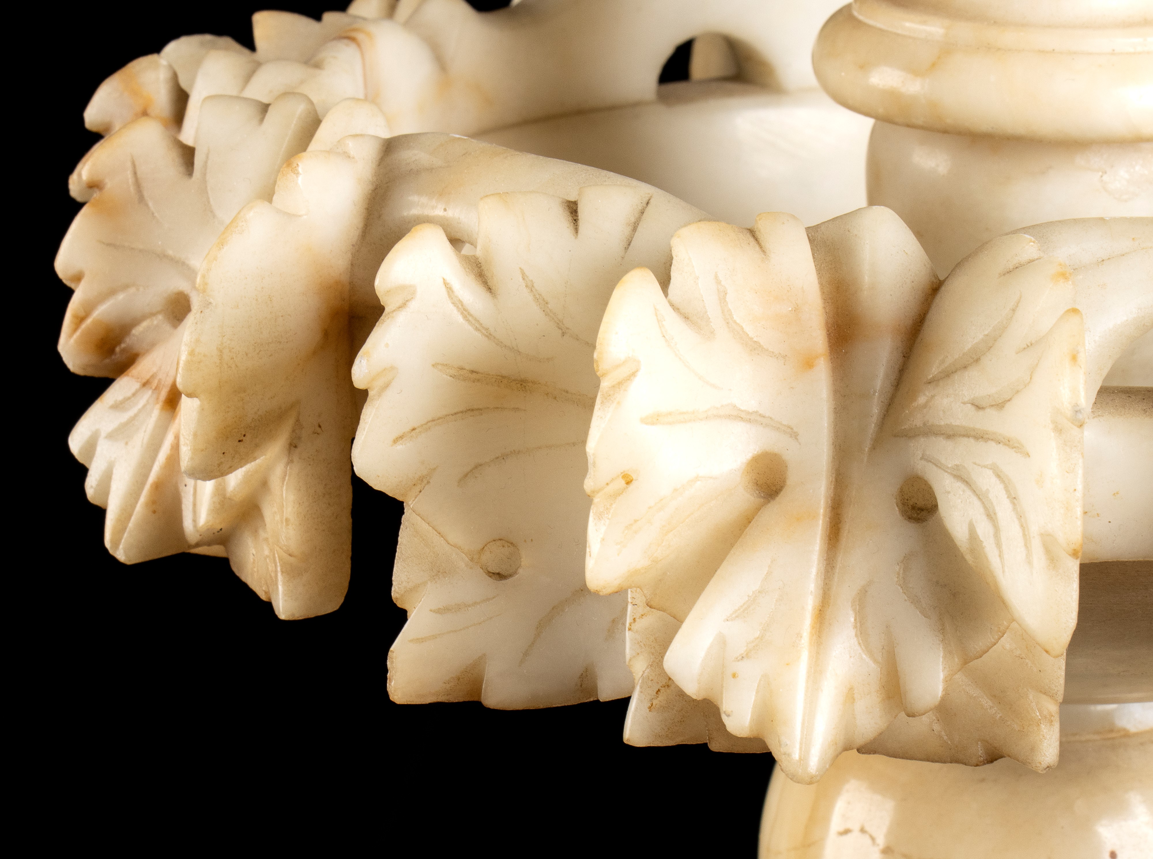 Coppia di lampade italiane in alabastro