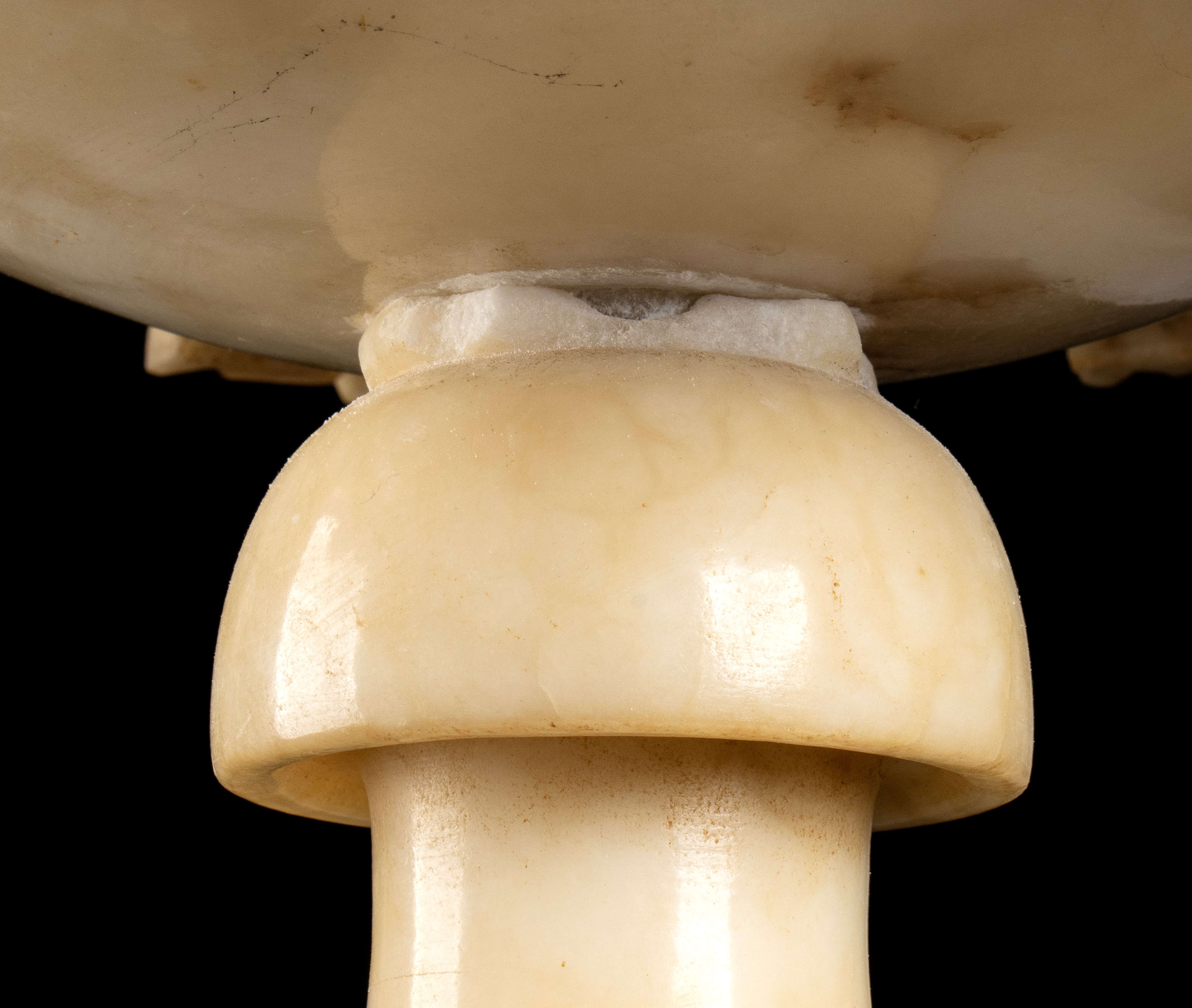 Coppia di lampade italiane in alabastro