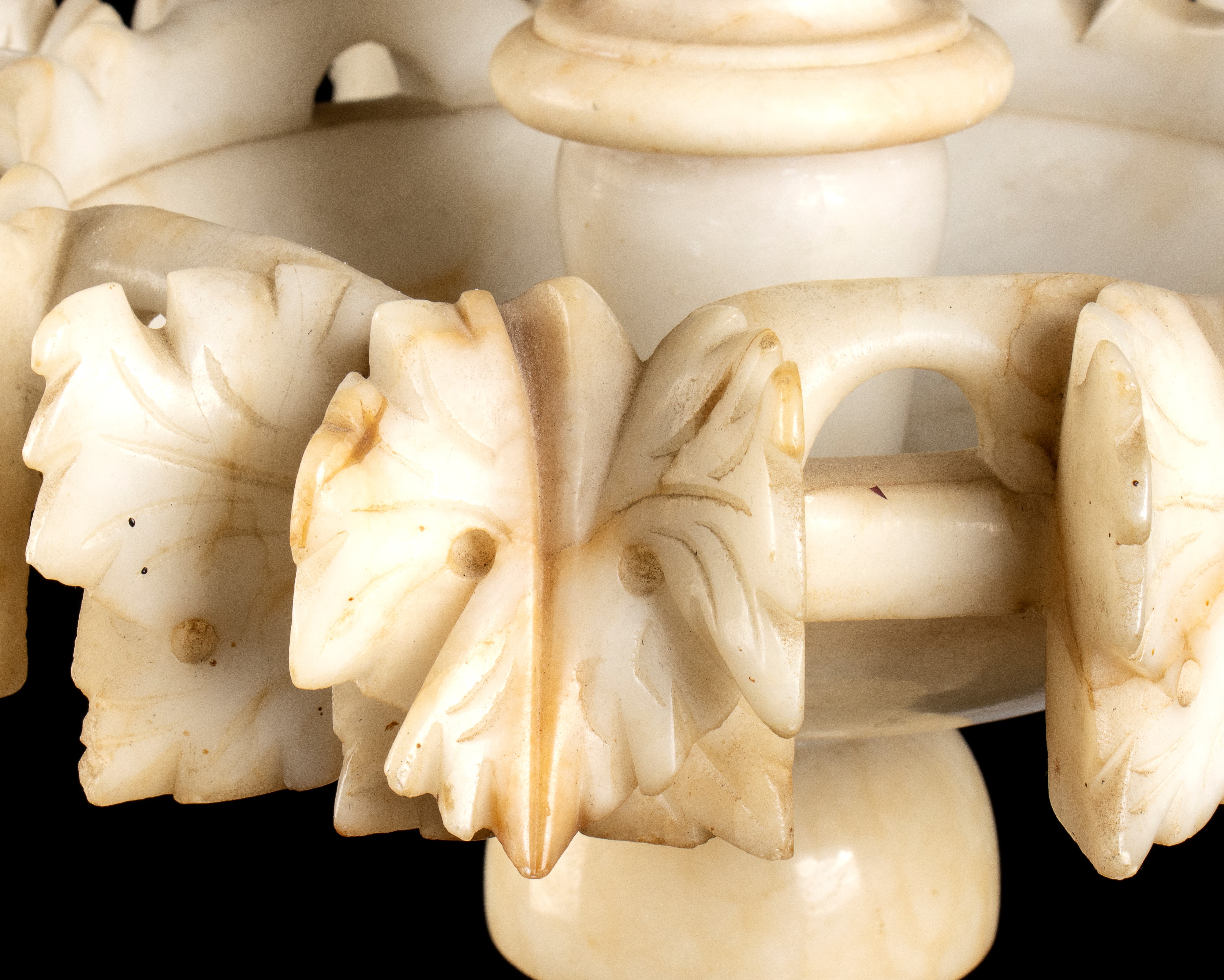 Coppia di lampade italiane in alabastro