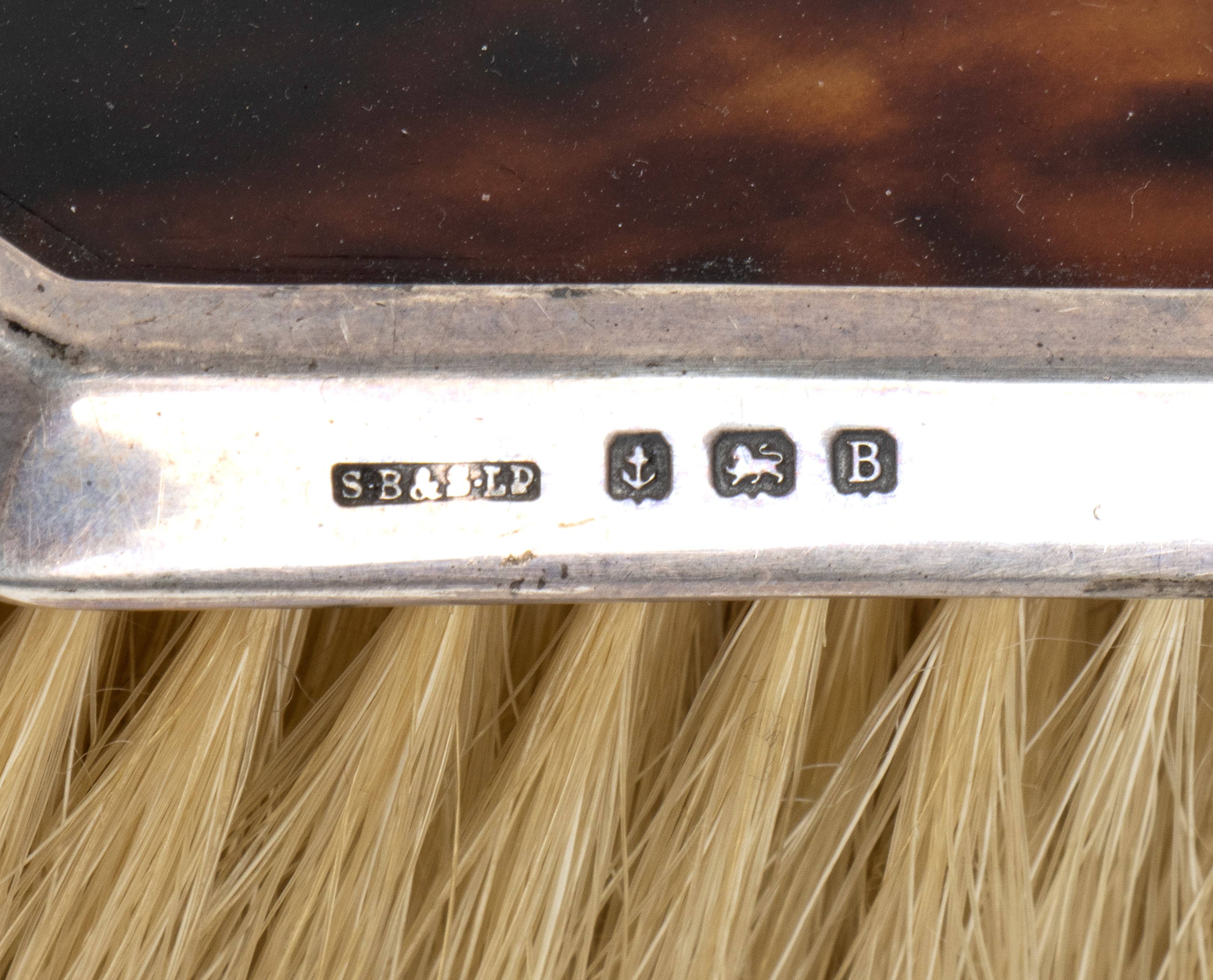 Solomon Blanckensee & Son Ltd - Servizio Inglese da Toilette in Argento e Tartaruga