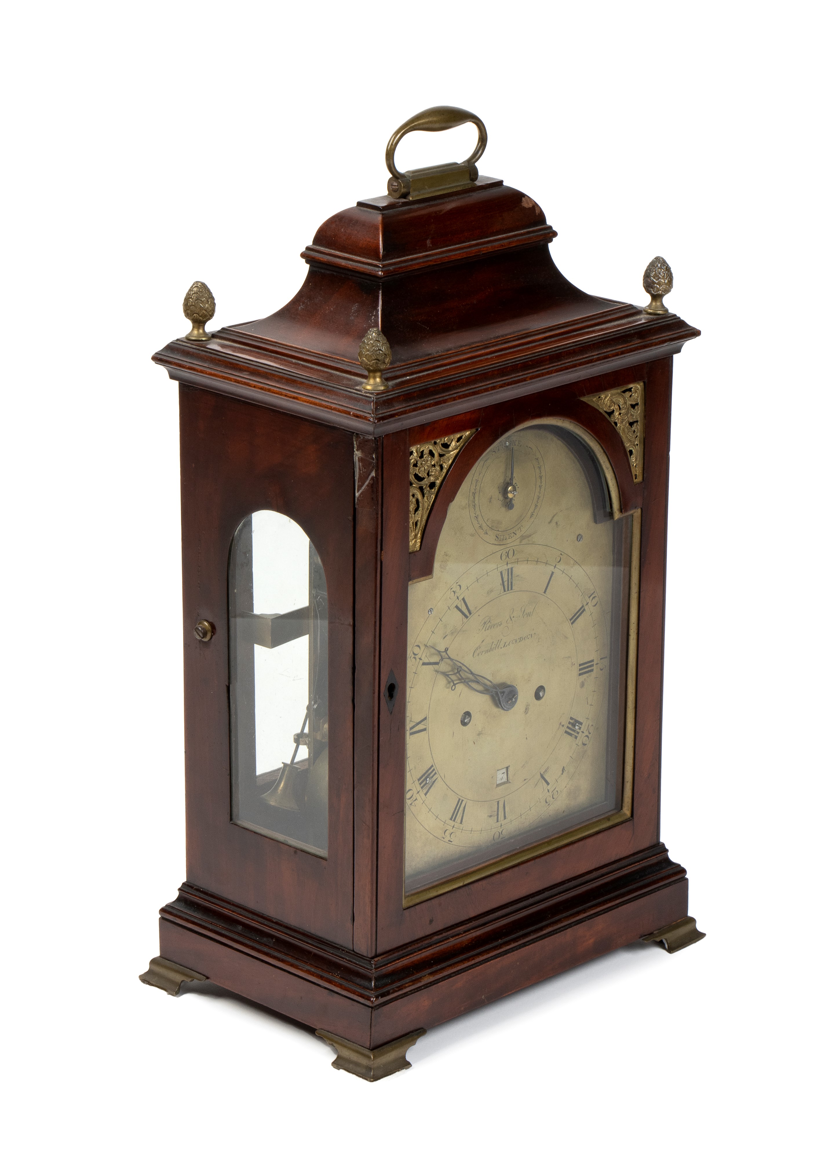 Rivers & Son - Orologio da Appoggio Georgiano Inglese in Mogano