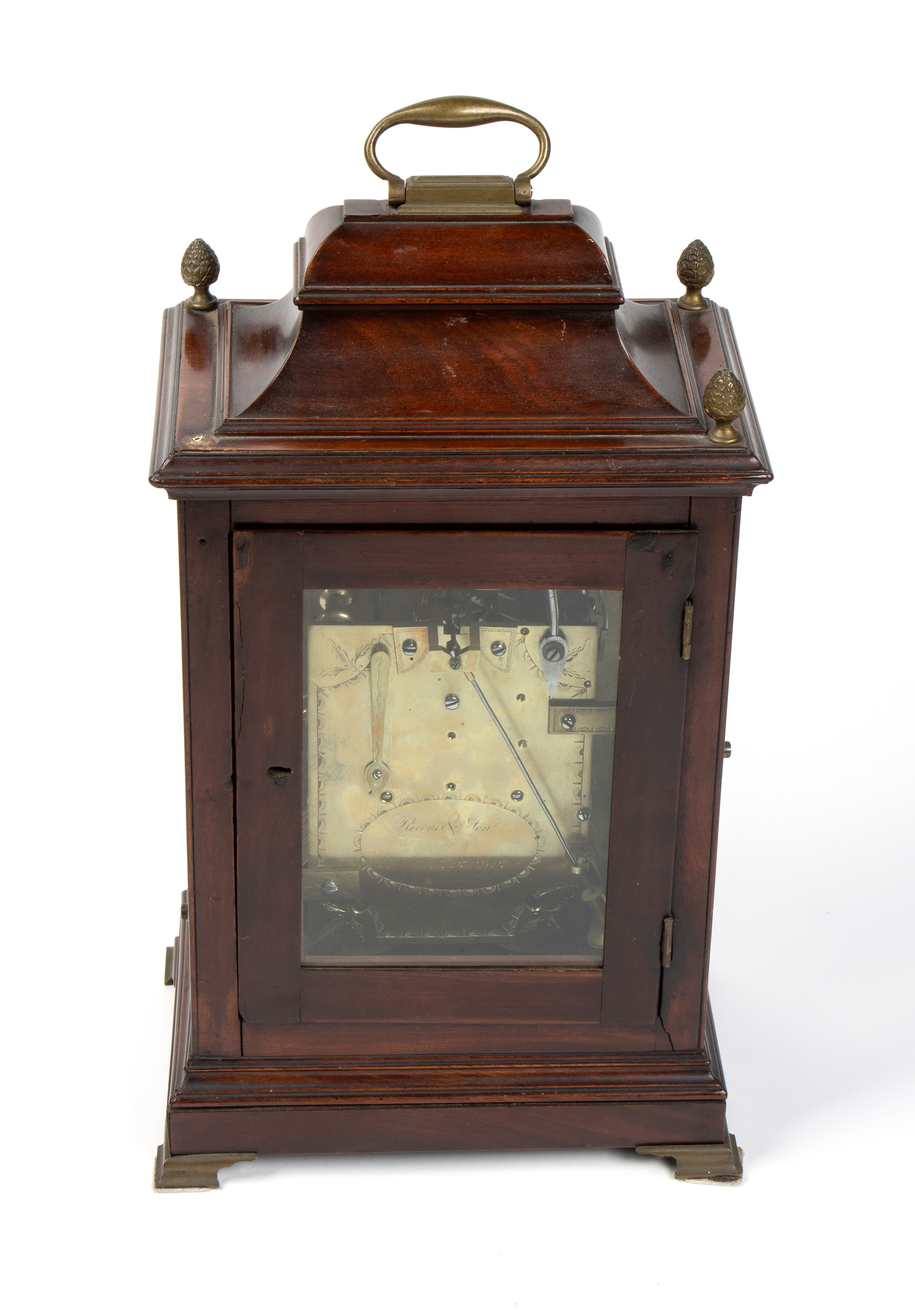 Rivers & Son - Orologio da Appoggio Georgiano Inglese in Mogano