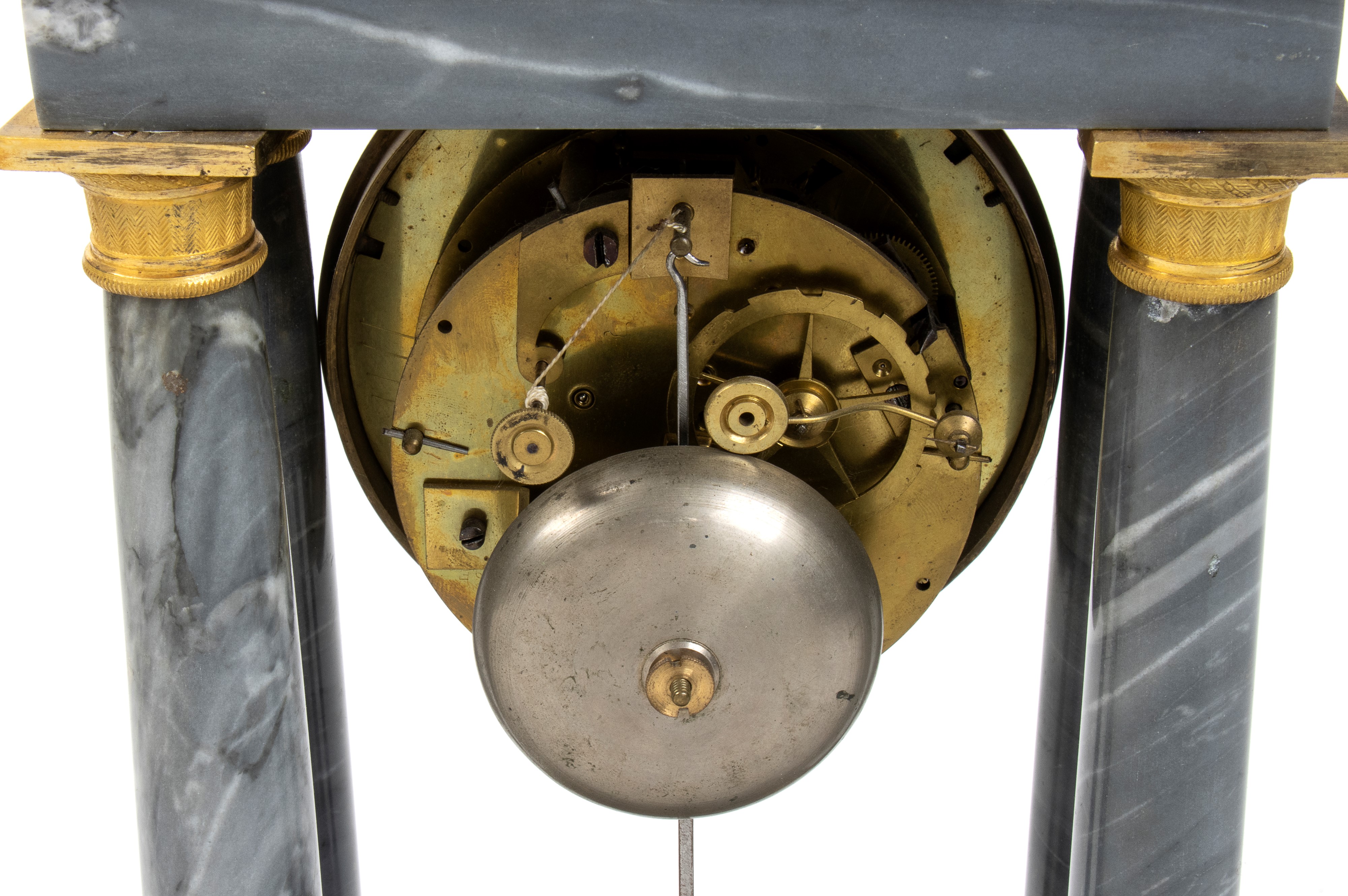 Minet À Paris - Orologio D’appoggio Francese in Marmo e Bronzo