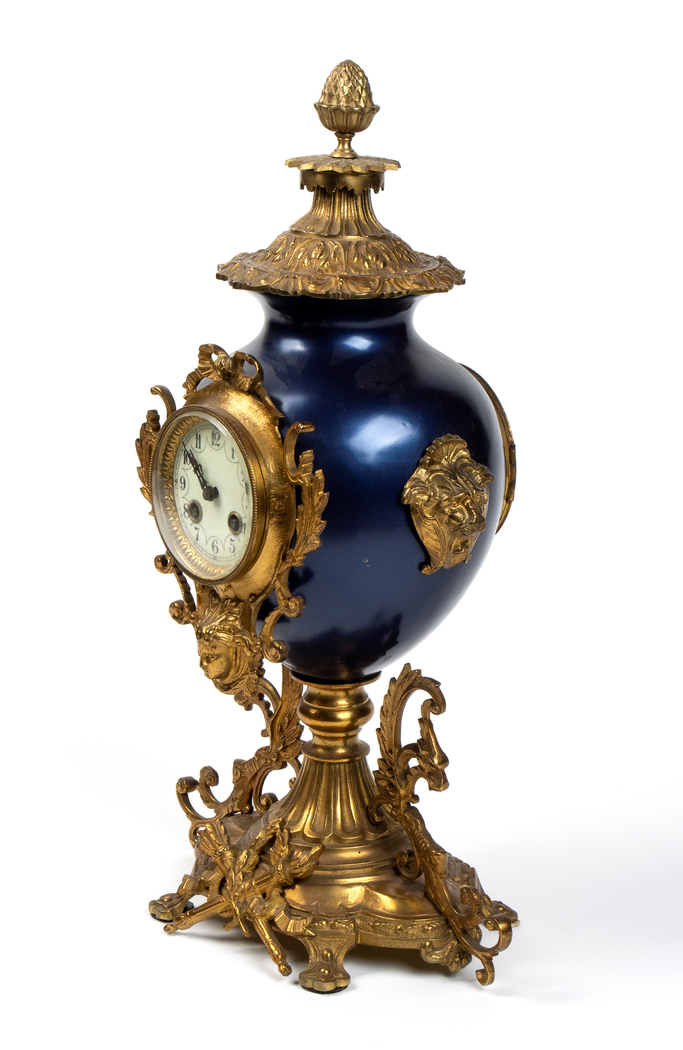Orologio Francese Dorato e Laccato