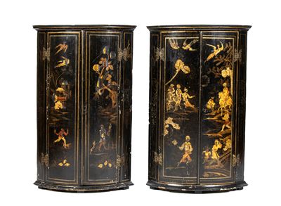 Coppia di Angoliere Inglesi a Chinoiserie