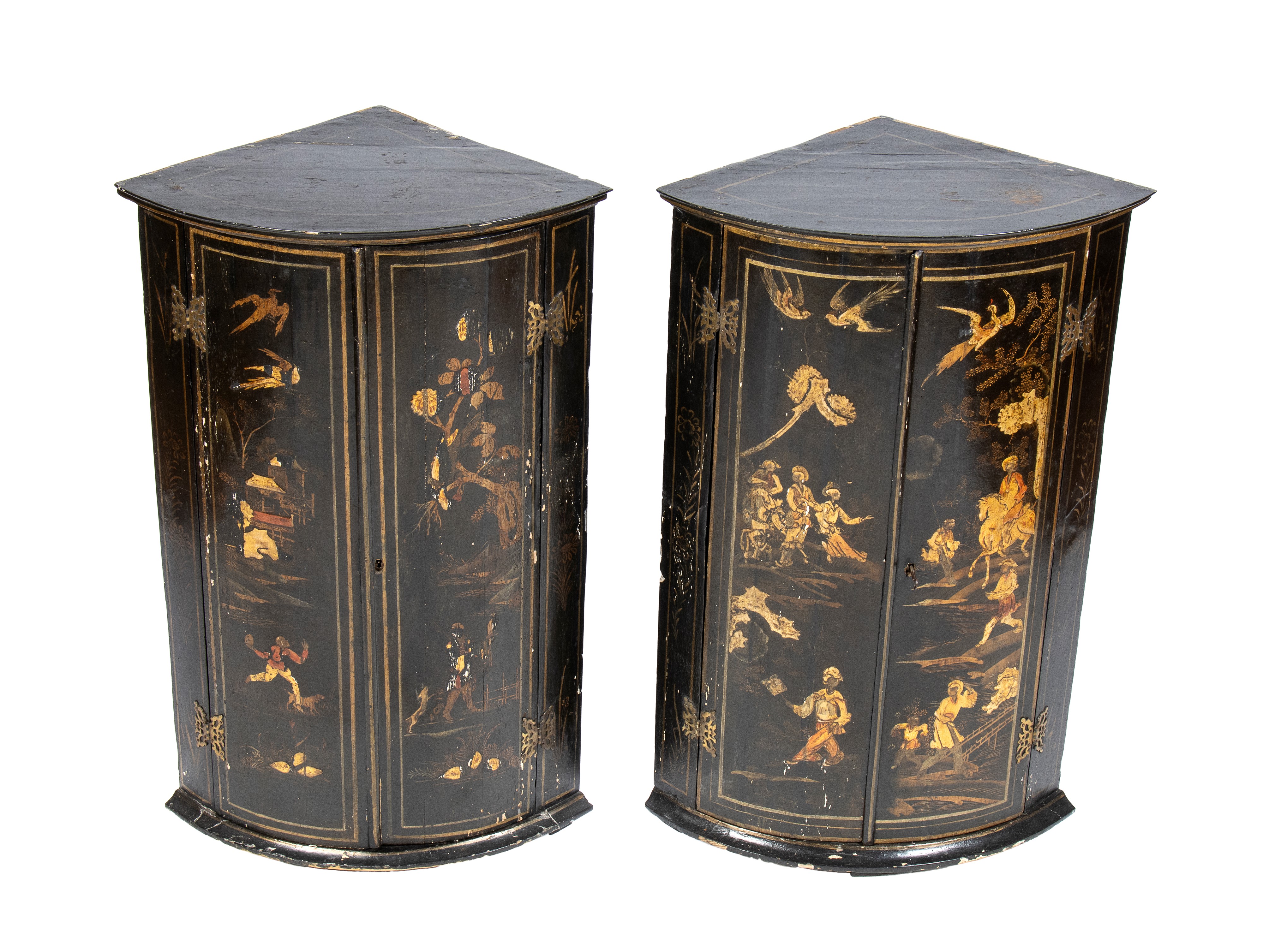 Coppia di Angoliere Inglesi a Chinoiserie
