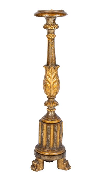 Torciere Italiano in Legno Dorato