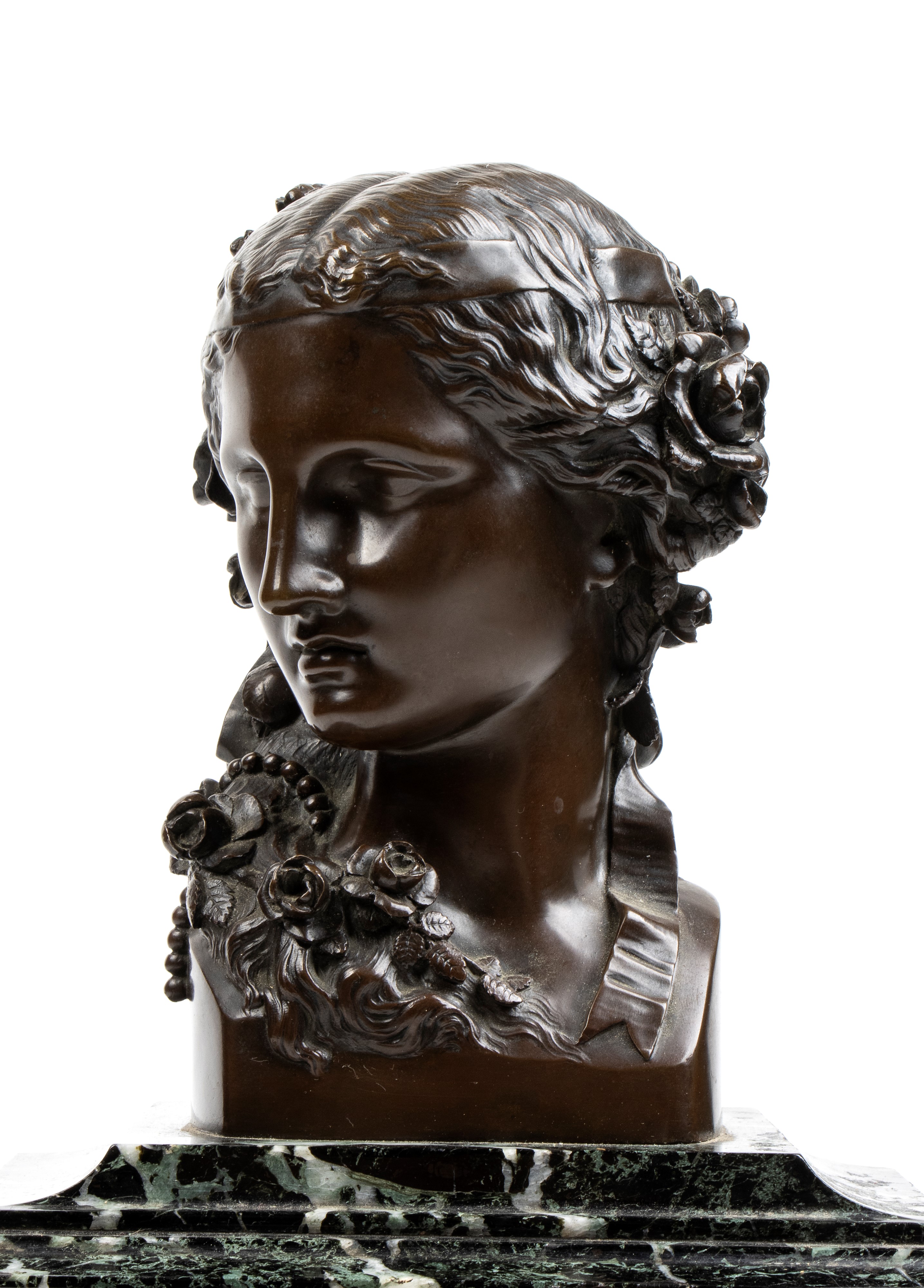 Victor Paillard - Orologio da Appoggio Francese in Bronzo e Marmo