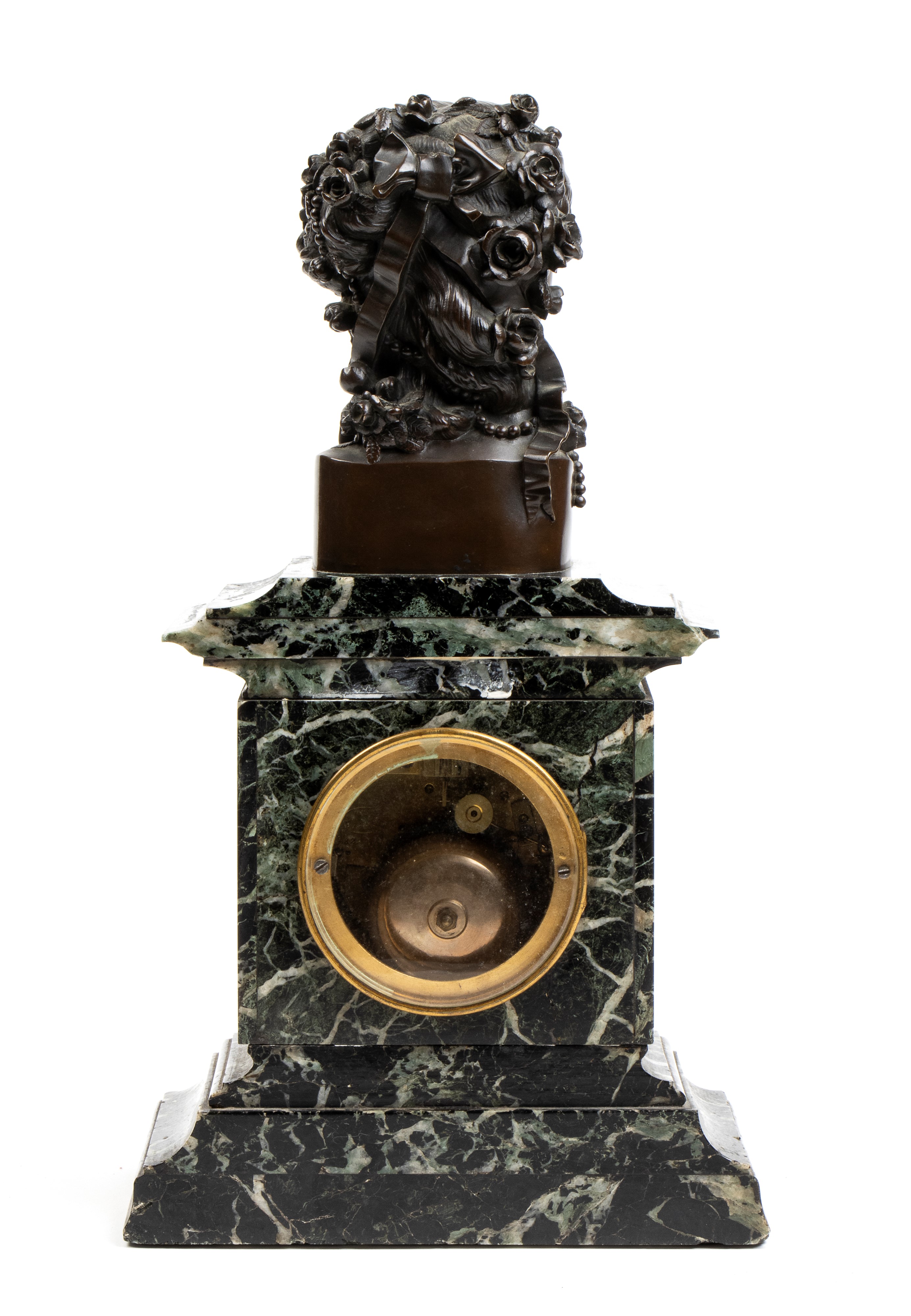Victor Paillard - Orologio da Appoggio Francese in Bronzo e Marmo