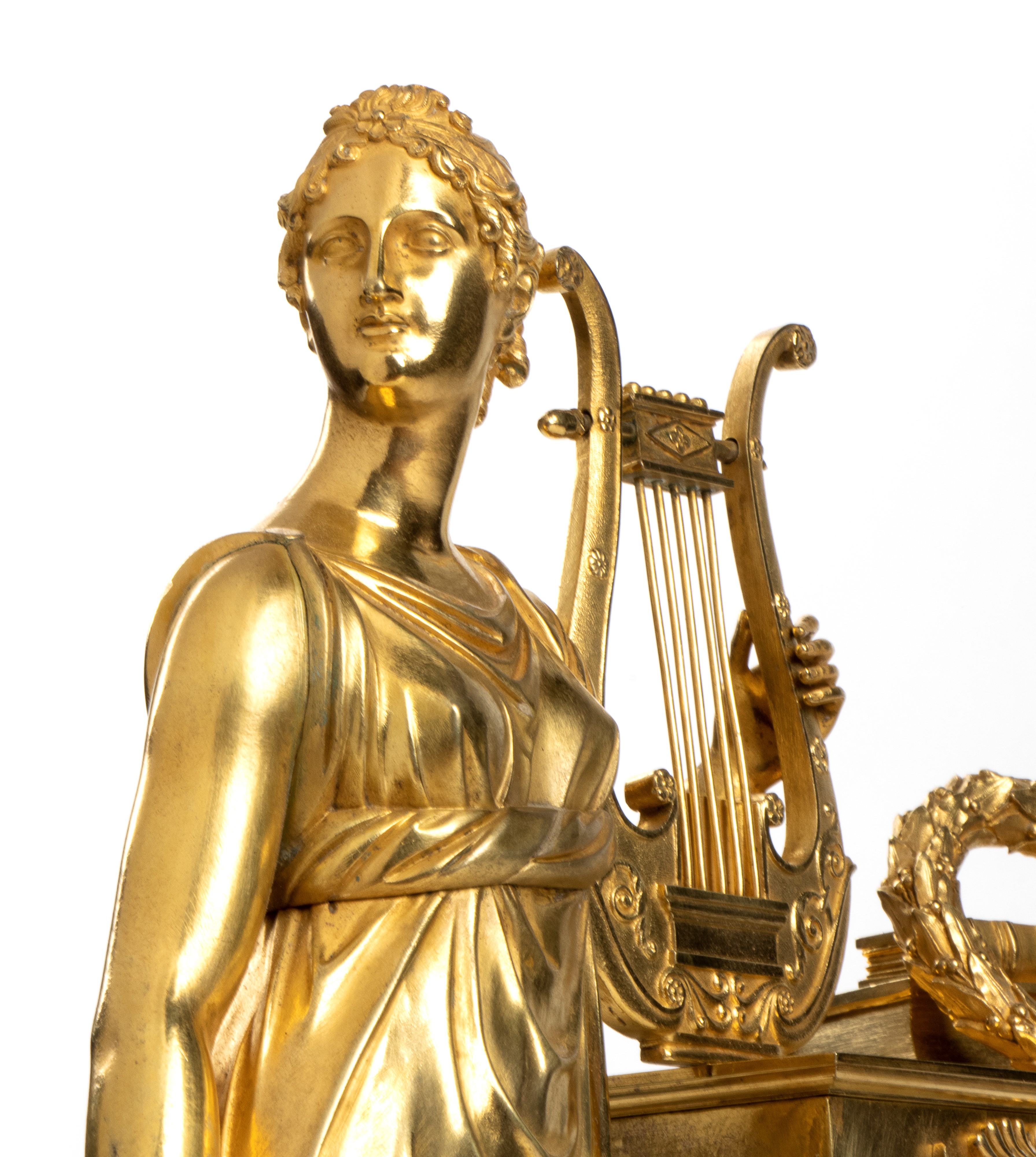 Orologio da appoggio Impero francese in bronzo