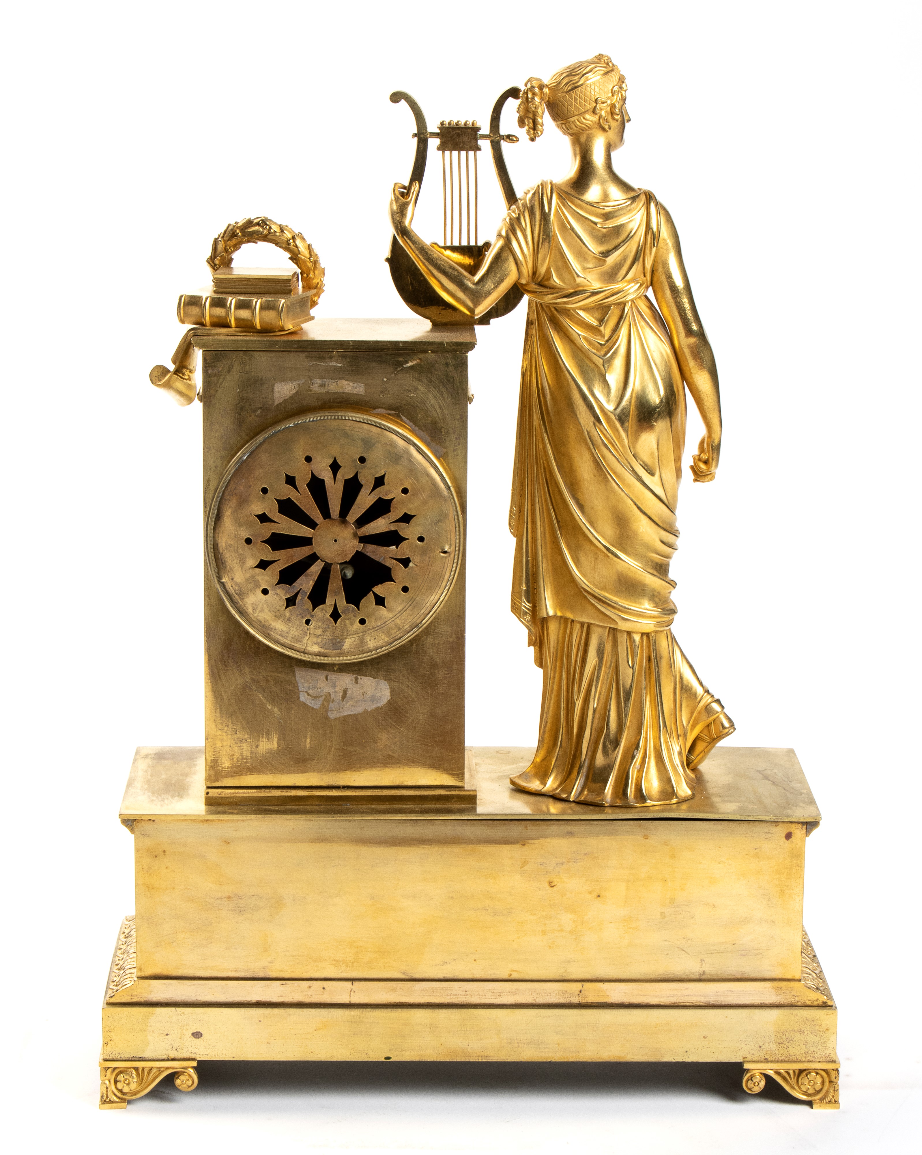 Orologio da appoggio Impero francese in bronzo