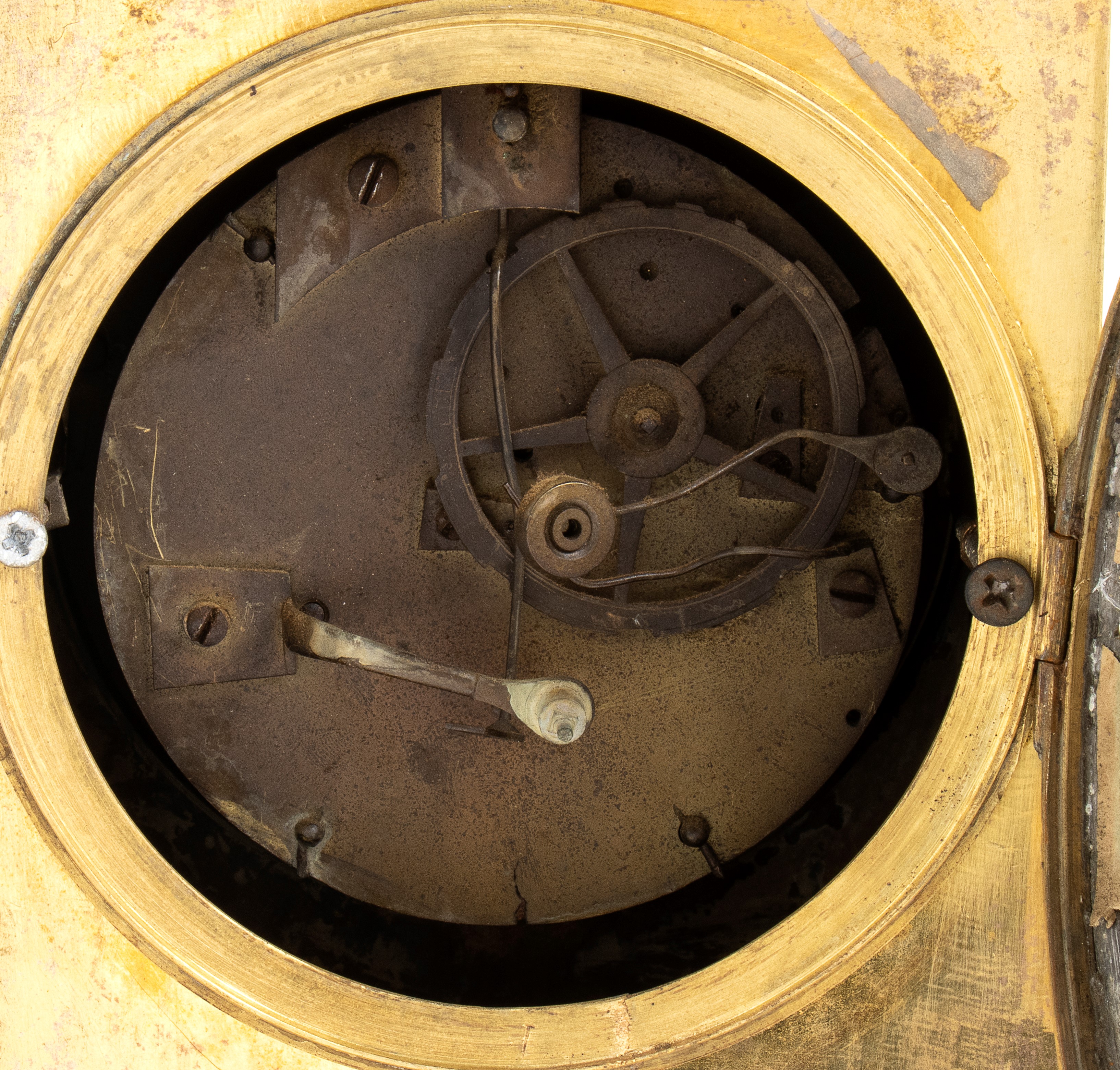 Orologio da appoggio Impero francese in bronzo