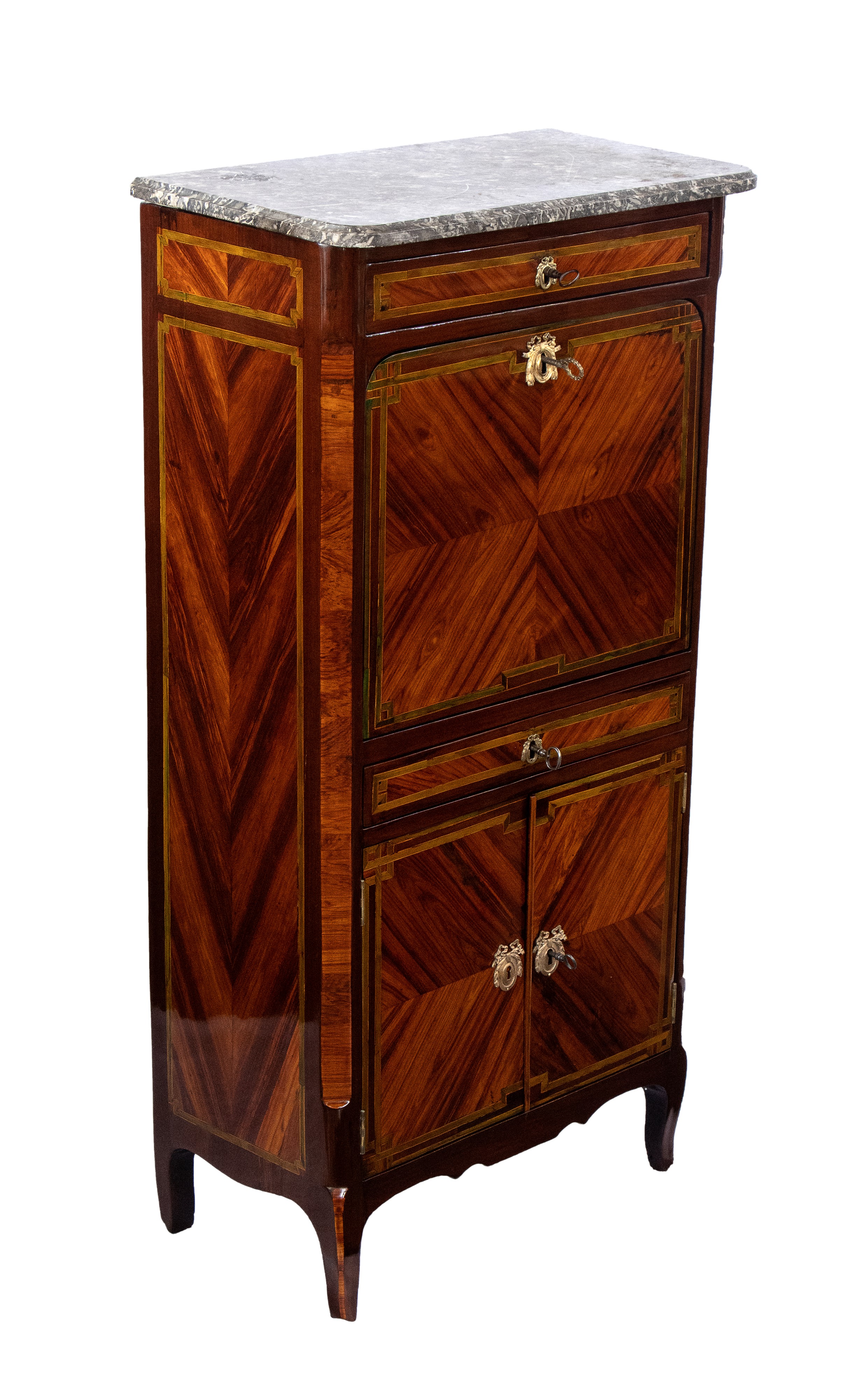Pierre Plée - Secretaire Francese in Ebano, Luigi XV