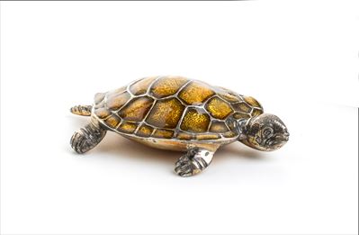 Tartaruga Italiana in Argento e Smalti