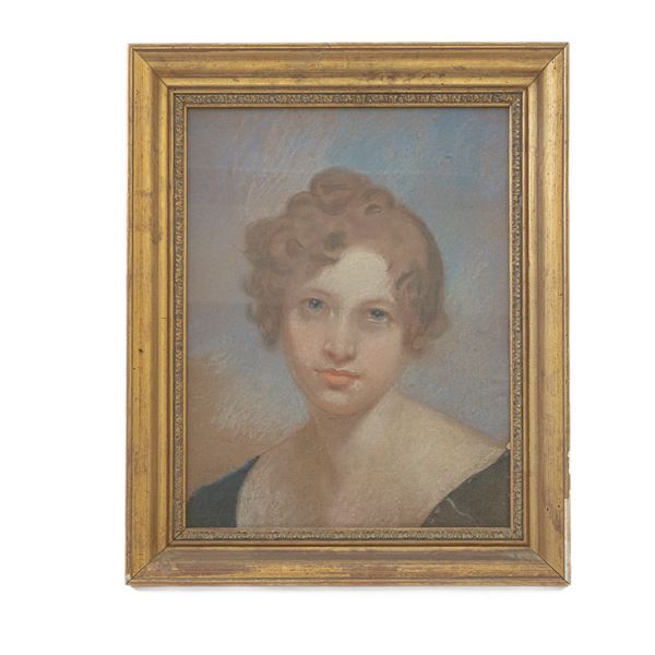 GIUSEPPE MALDARELLI : Lady Hamilton  - pastello su carta - Asta Smart Auction: arredi, dipinti, sculture, argenti e altro a prezzi vantaggiosi - Bertolami Fine Art - Casa d'Aste