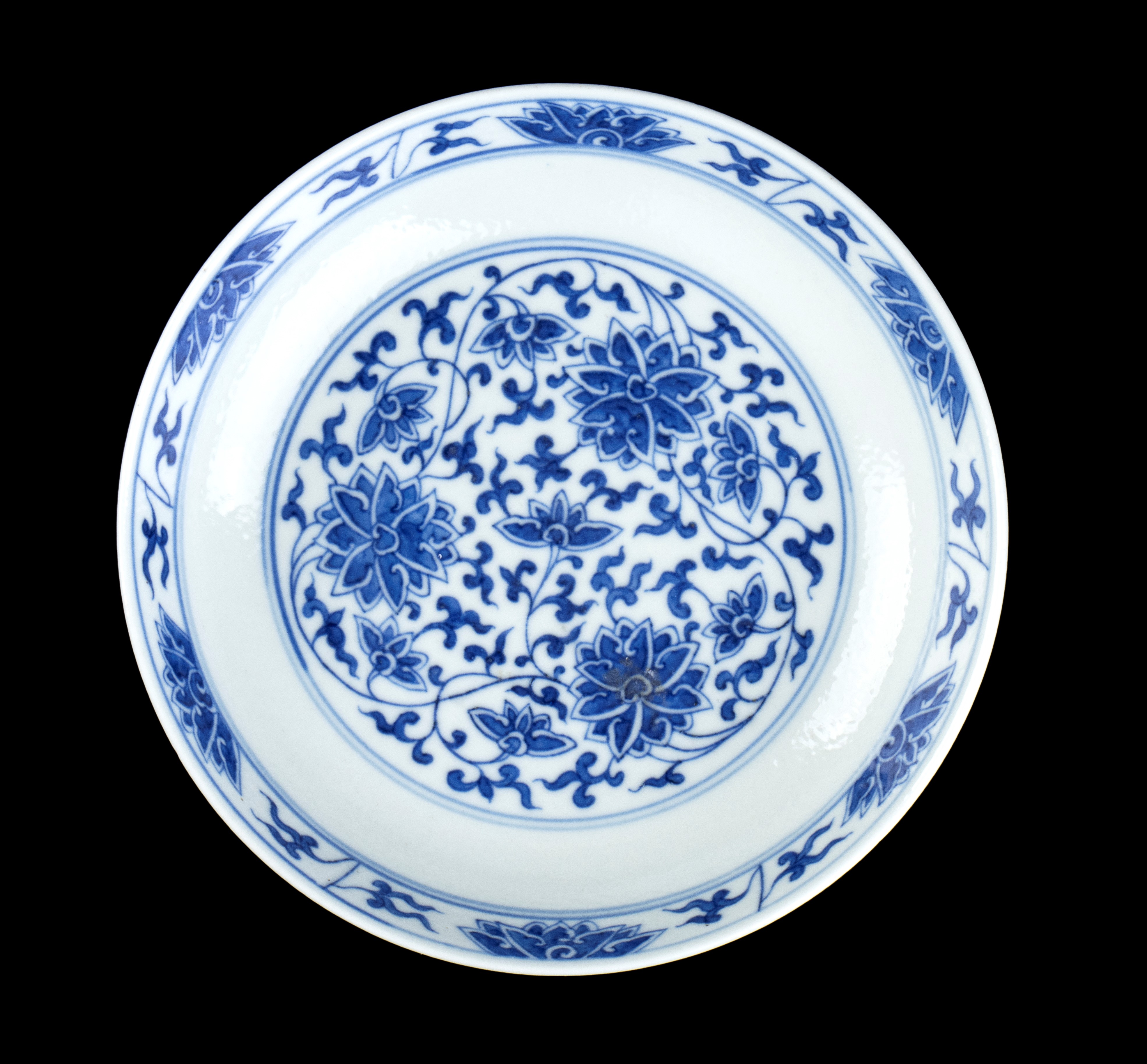 Piatto in Porcellana 'bianco e Blu'