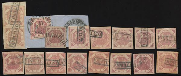 Naples - 2gr. study of colors  - Auction Stamps and Postal History - Bertolami Fine Art - Casa d'Aste