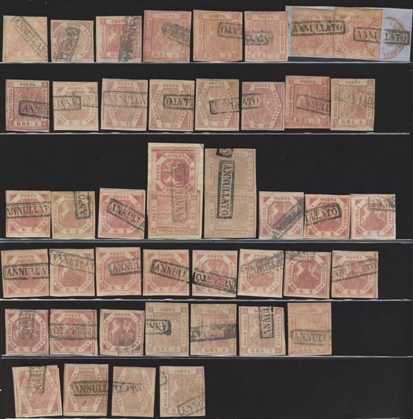 Naples - Splendid ensemble.  - Auction Stamps and Postal History - Bertolami Fine Art - Casa d'Aste