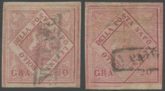 Naples - Fake of the time  - Auction Stamps and Postal History - Bertolami Fine Art - Casa d'Aste