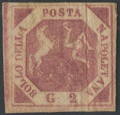 Napoli, 2 Grana Carminio Cupo, 1858