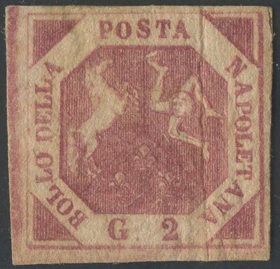 Napoli, 2 Grana Carminio Cupo, 1858