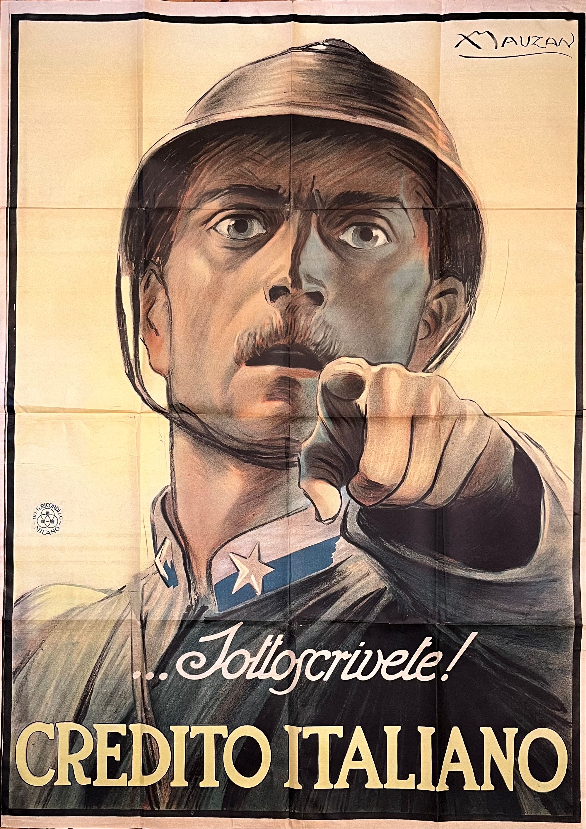Mauzan, Achille Luciano (gap, 15 Ottobre 1883 – Gap, 15 Gennaio 1952) Prestito Prima Guerra Mondi...