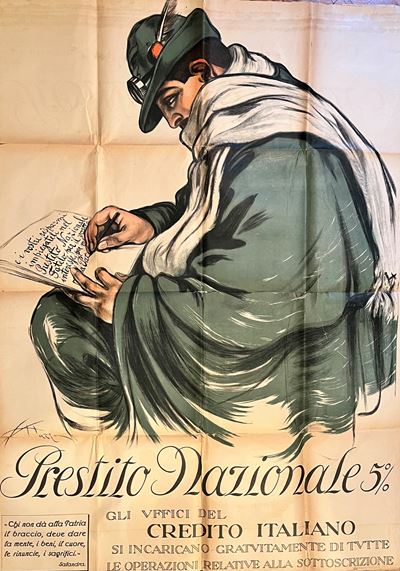Mazza, Aldo (milano, 6 Luglio 1880 – Gavirate, 26 Luglio 1964) Prestito Prima Guerra Mondiale
