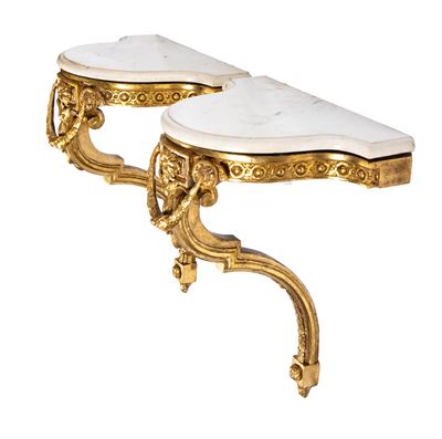Coppia di Console da Muro Veneziane, Luigi XVI