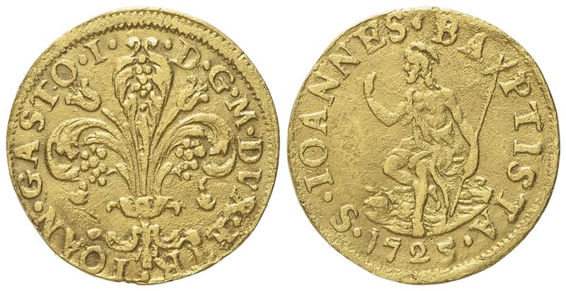 Firenze. Granducato di Toscana. Gian Gastone De' Medici (1723 - 1737). Fiorino 1725. Au (2,13 G; ...