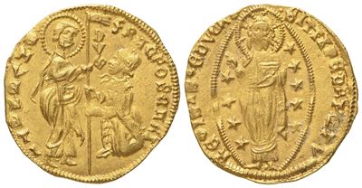 Venezia. Francesco Foscari (1423-1457). Ducato. Au (3,58 G; 20,8 MM)