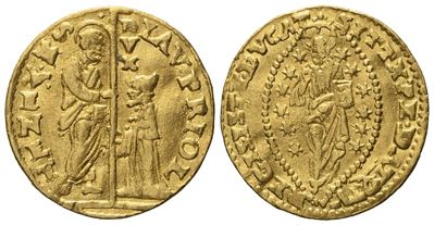 Venezia. Lorenzo Priuli (1556 - 1559). Zecchino. Au (3,45 G; 20,3 MM)
